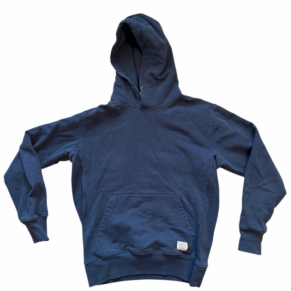 Deus Ex Machina Heavyweight All‎ Cotton Austin Hoodie Mens S Blue Pullover $98
